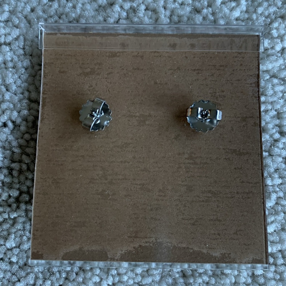 NWT Marjorie Baer gold and pearl earrings. Pierced - Picture 2 of 5